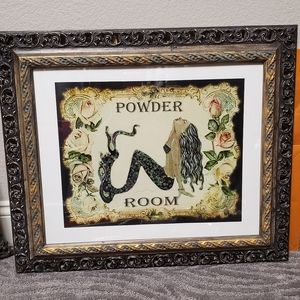 Framed mermaid wall art